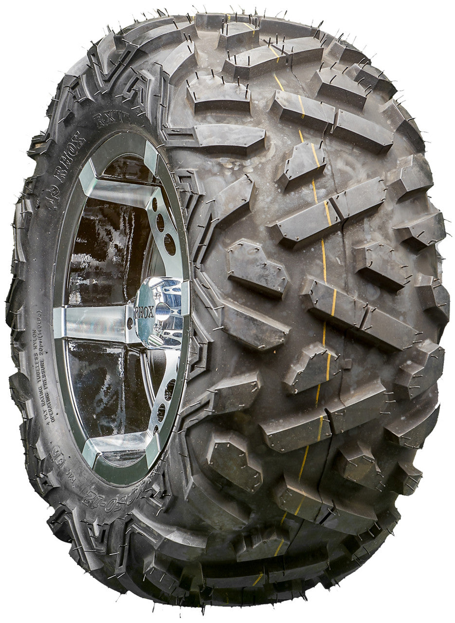 Golf Cart Wheels and Tires - RHOX RX250 Machined 12" - All-Terrain