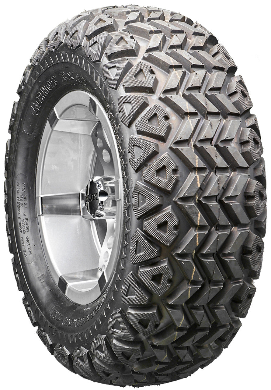 Golf Cart Wheels and Tires - RHOX RX251 Machined/Silver 12" - All-Terrain