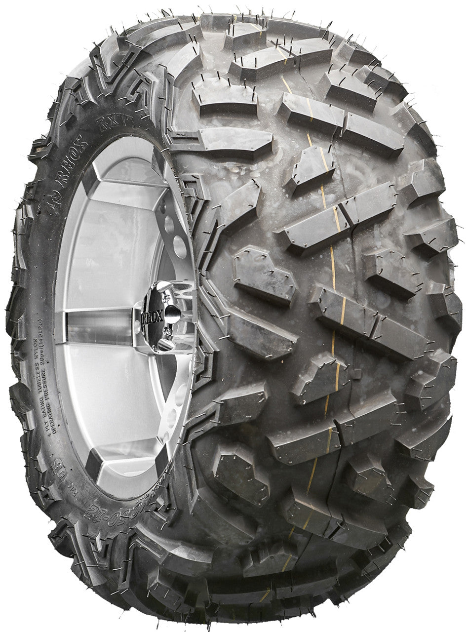 Golf Cart Wheels and Tires - RHOX RX251 Machined/Silver 12" - All-Terrain