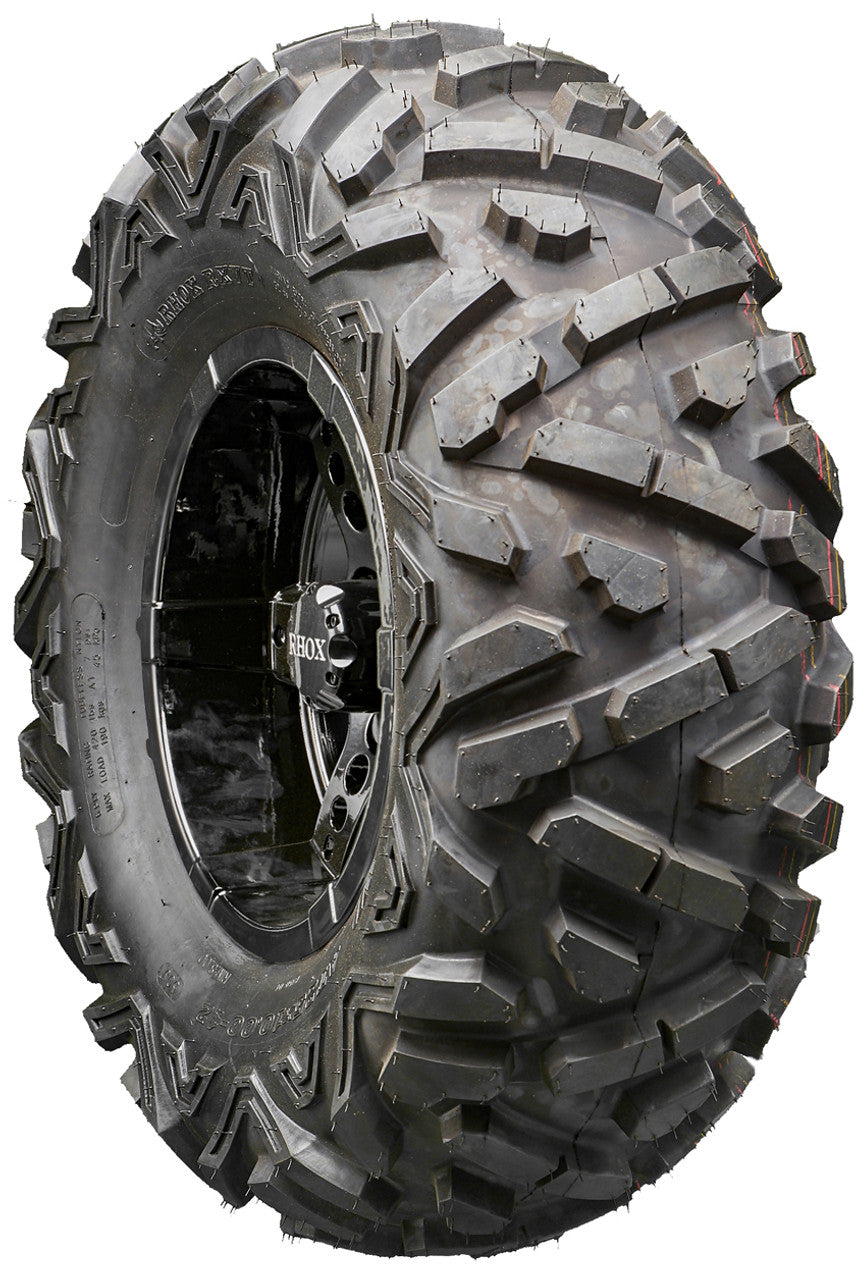 Golf Cart Wheels and Tires - RHOX RX252 Black 12" - All-Terrain