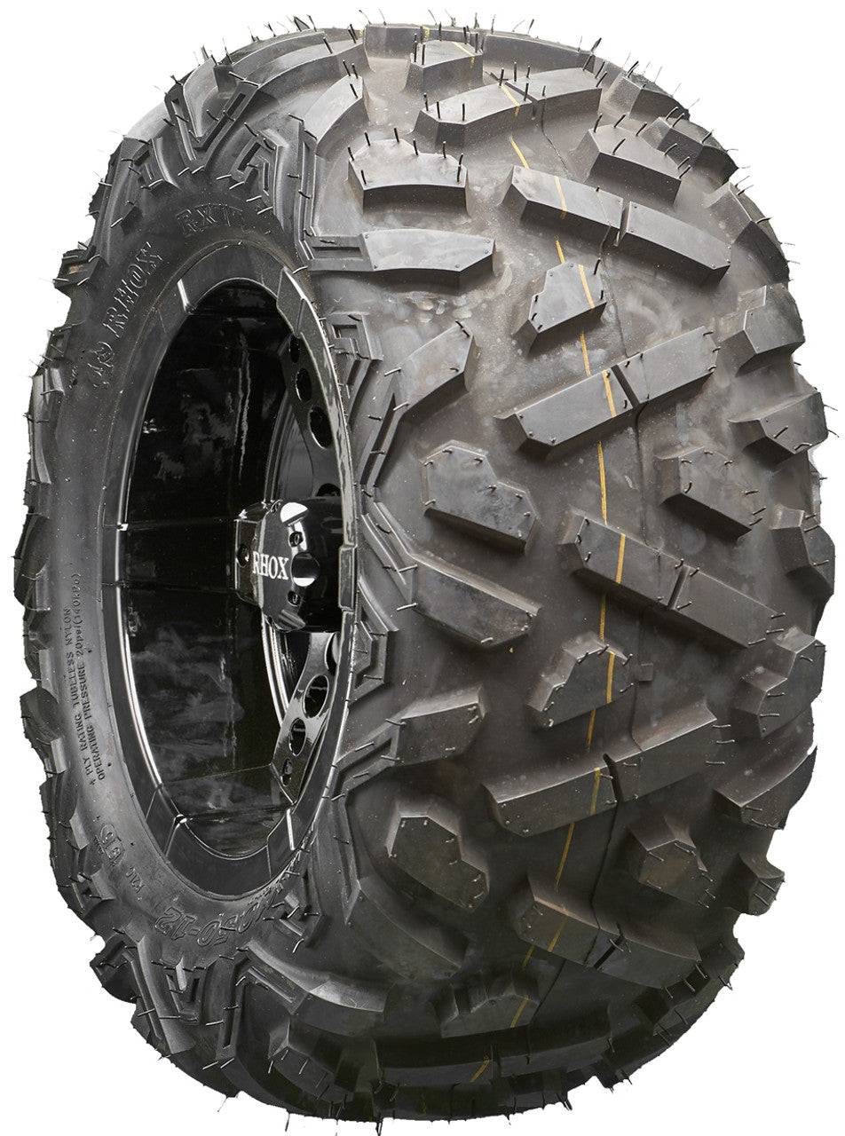 Golf Cart Wheels and Tires - RHOX RX252 Black 12" - All-Terrain