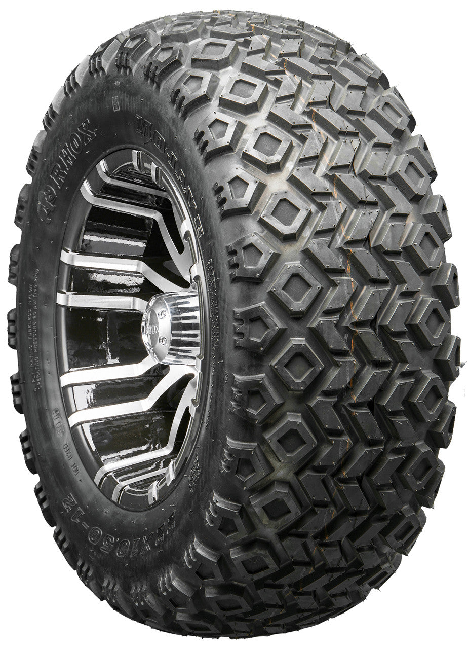 Golf Cart Wheels and Tires - RHOX RX270 Machined 12" - All-Terrain