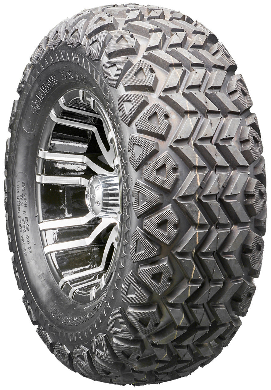 Golf Cart Wheels and Tires - RHOX RX270 Machined 12" - All-Terrain