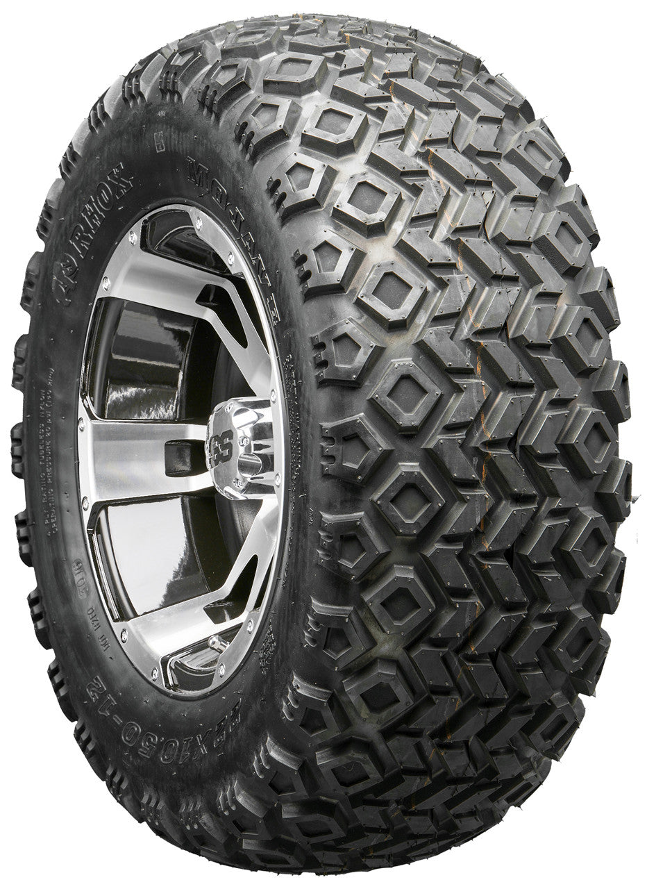 Golf Cart Wheels and Tires - RHOX RX320 Machined 12" - All-Terrain