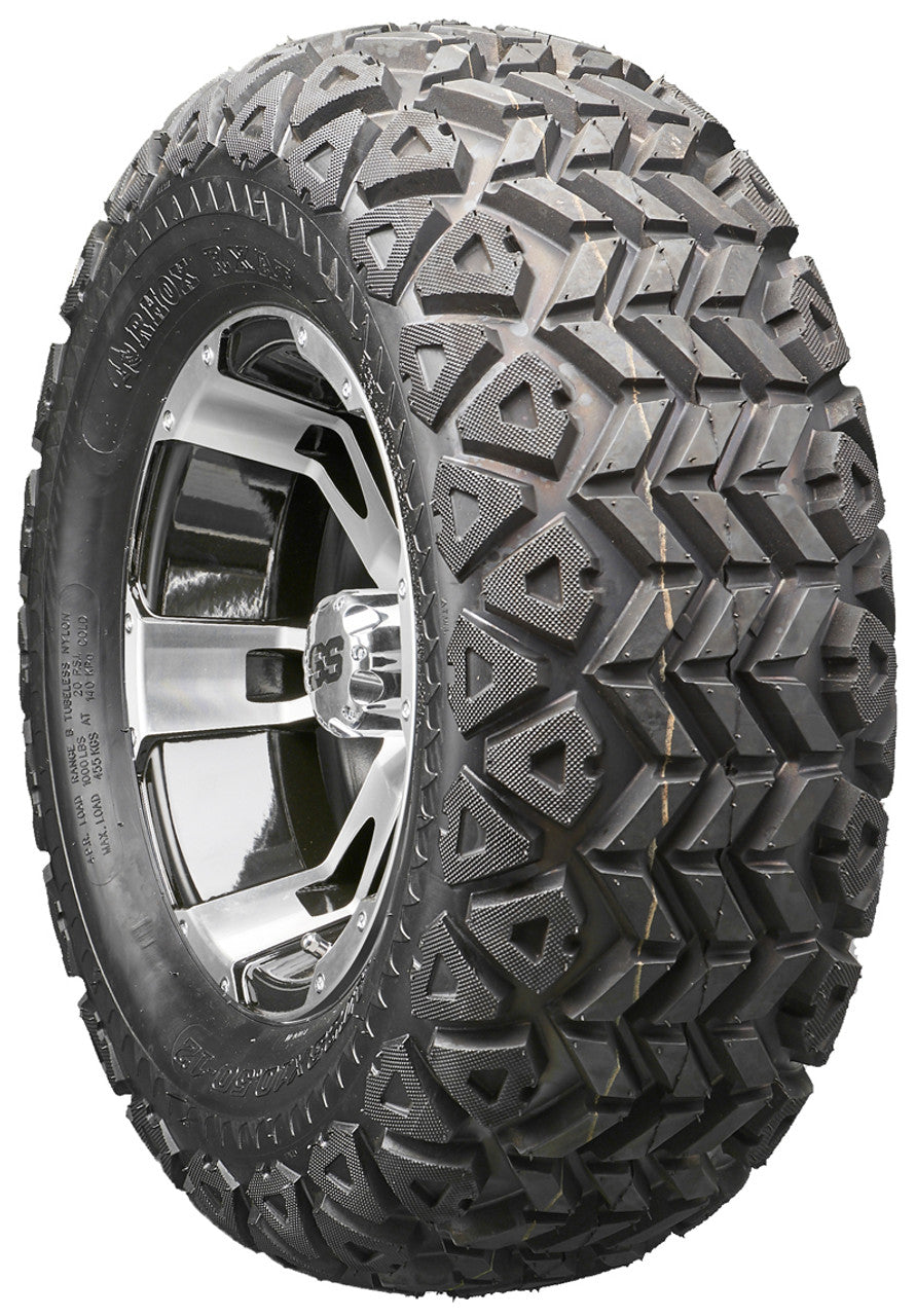 Golf Cart Wheels and Tires - RHOX RX320 Machined 12" - All-Terrain