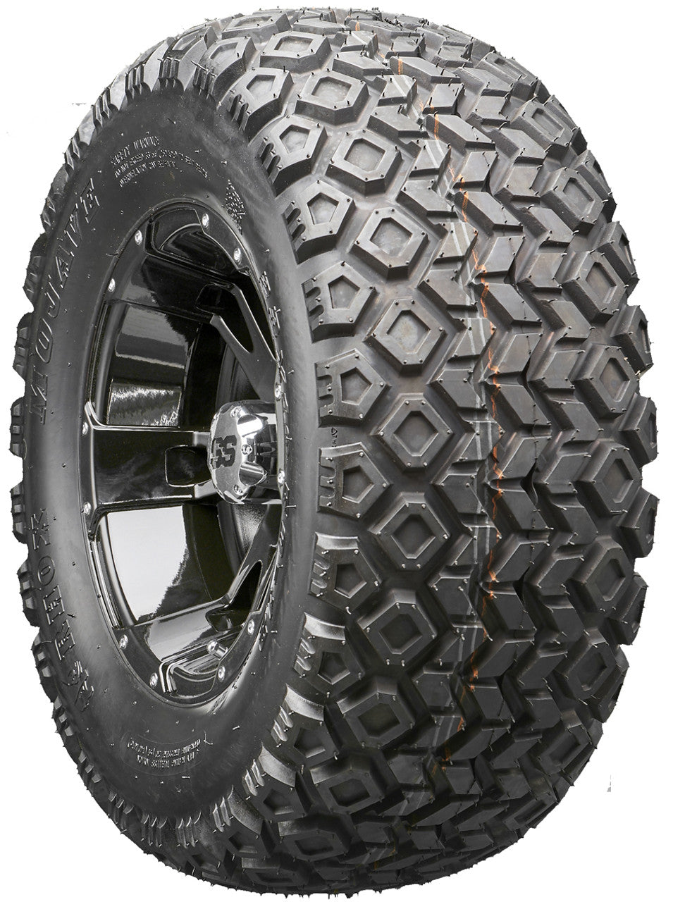 Golf Cart Wheels and Tires - RHOX RX321 Black 12" - All-Terrain