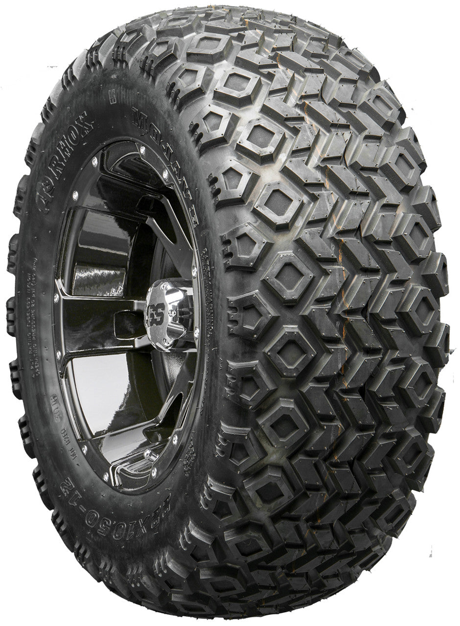 Golf Cart Wheels and Tires - RHOX RX321 Black 12" - All-Terrain