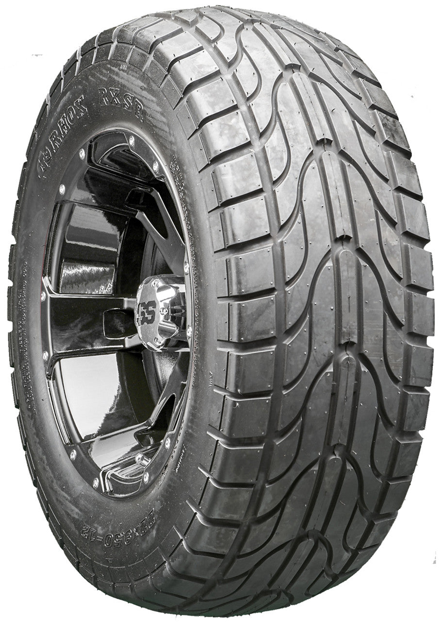 Golf Cart Wheels and Tires - RHOX RX321 Black 12" - All-Terrain