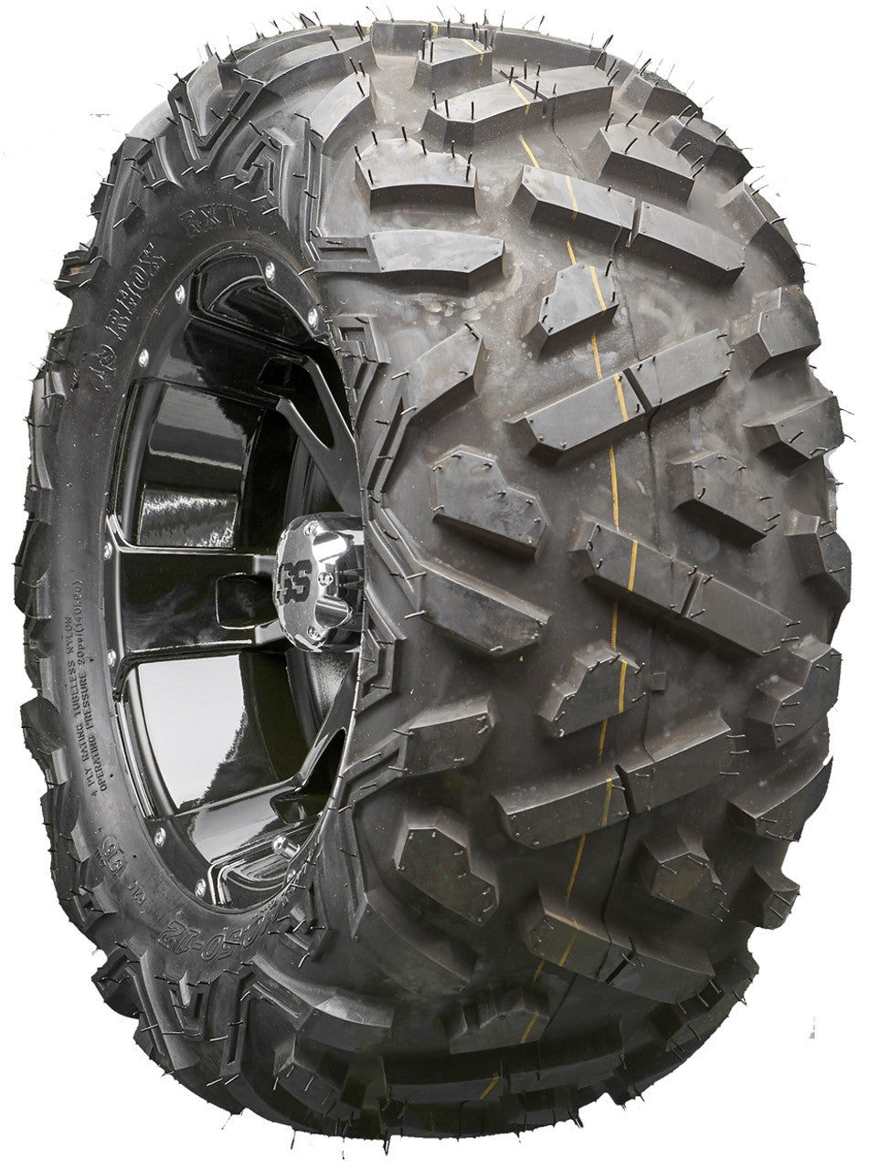 Golf Cart Wheels and Tires - RHOX RX321 Black 12" - All-Terrain