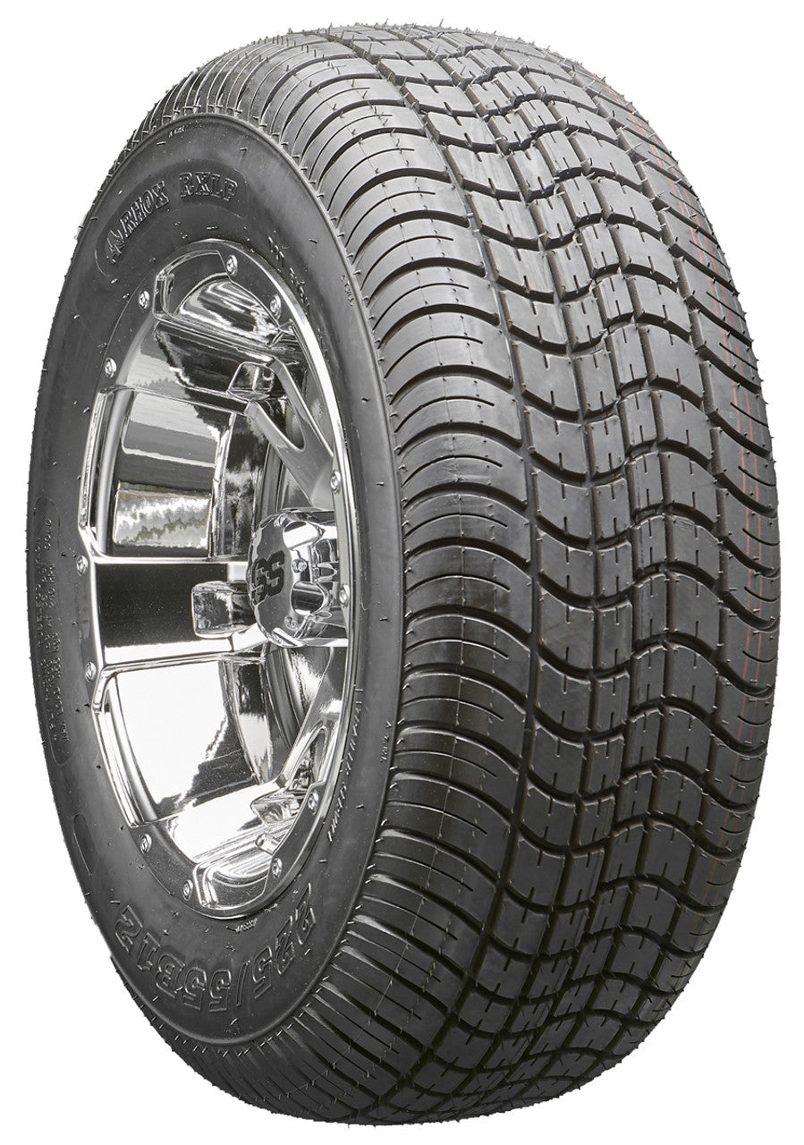 12" RHOX RX322 Chrome Wheels and LowPro Tires Combo