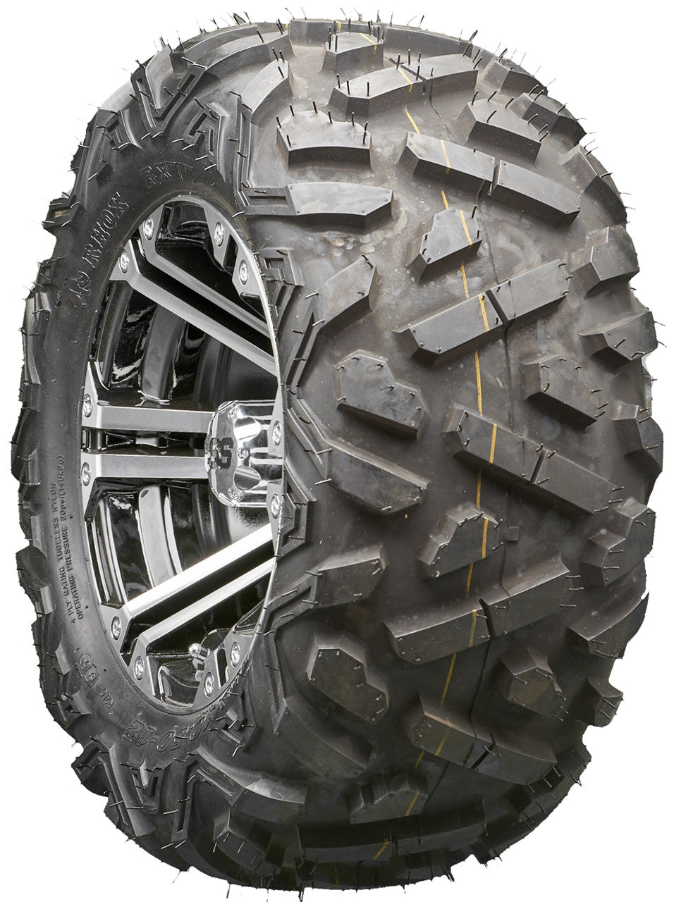 Golf Cart Wheels and Tires - RHOX RX330 Machined 12" - All-Terrain