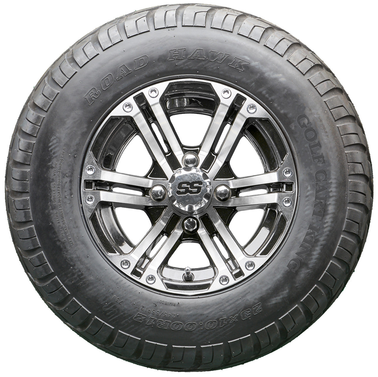 Golf Cart Wheels and Tires - RHOX RX330 Machined 12" - All-Terrain