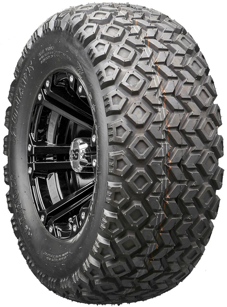 Golf Cart Wheels and Tires - RHOX RX331 Black 12" - All-Terrain