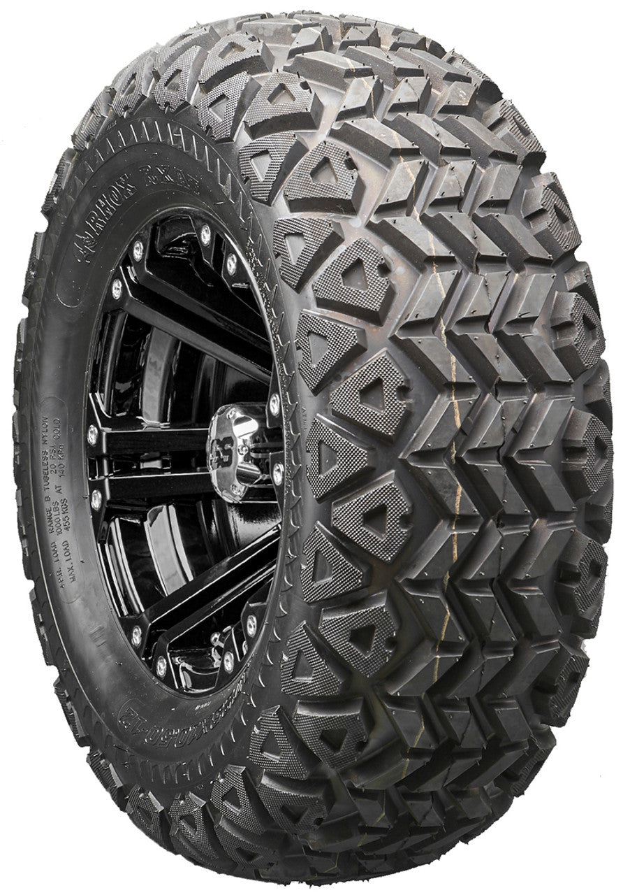 Golf Cart Wheels and Tires - RHOX RX331 Black 12" - All-Terrain