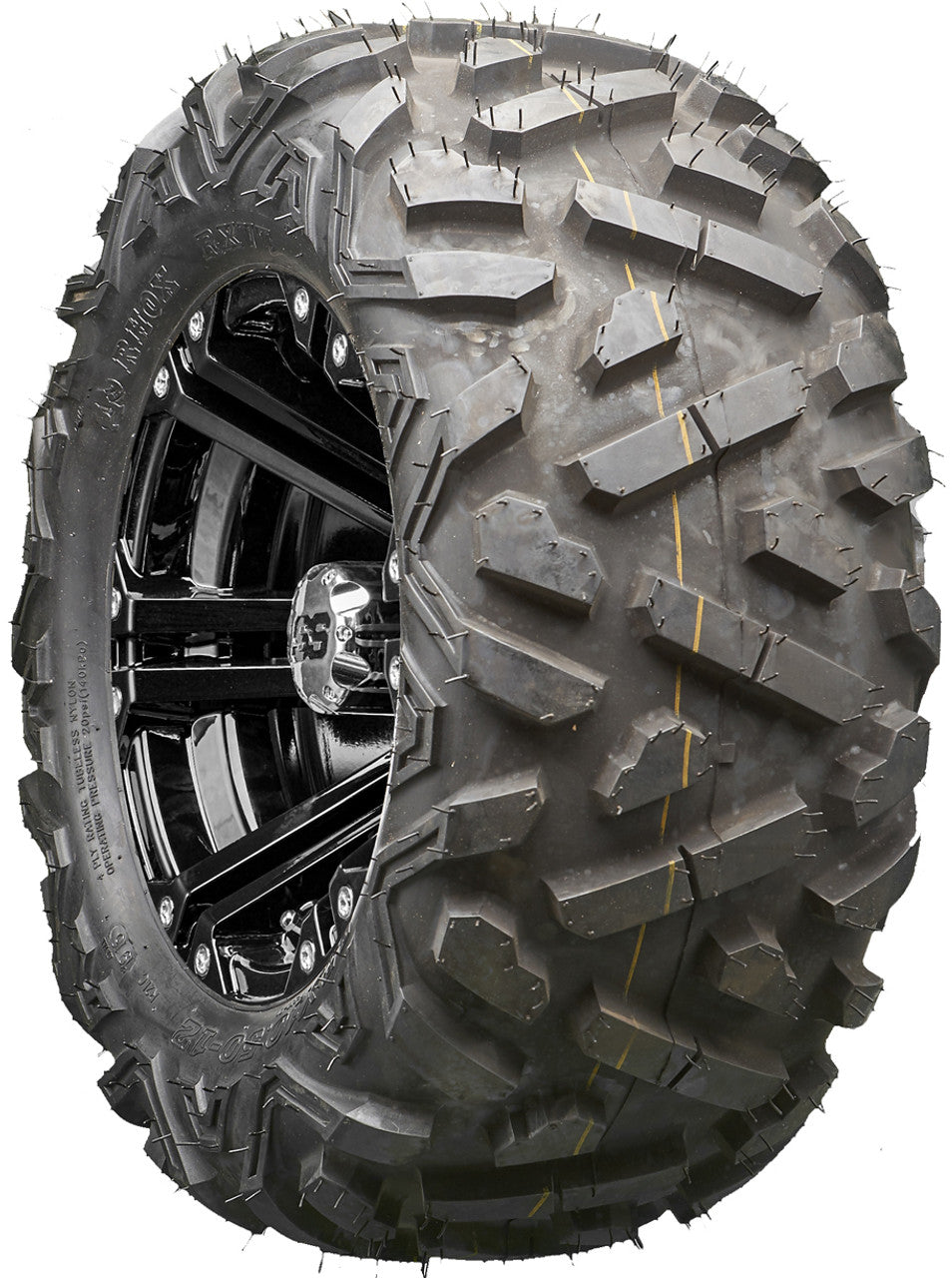 Golf Cart Wheels and Tires - RHOX RX331 Black 12" - All-Terrain