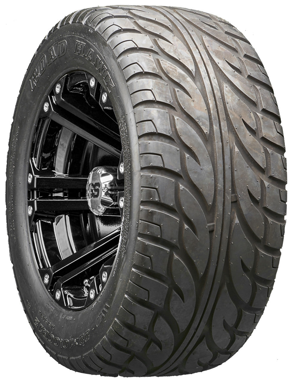Golf Cart Wheels and Tires - RHOX RX331 Black 12" - All-Terrain