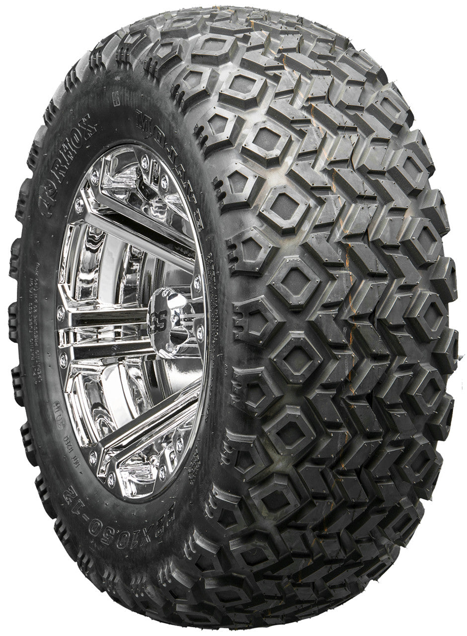 Golf Cart Wheels and Tires - RHOX RX322 Chrome 12" - All-Terrain
