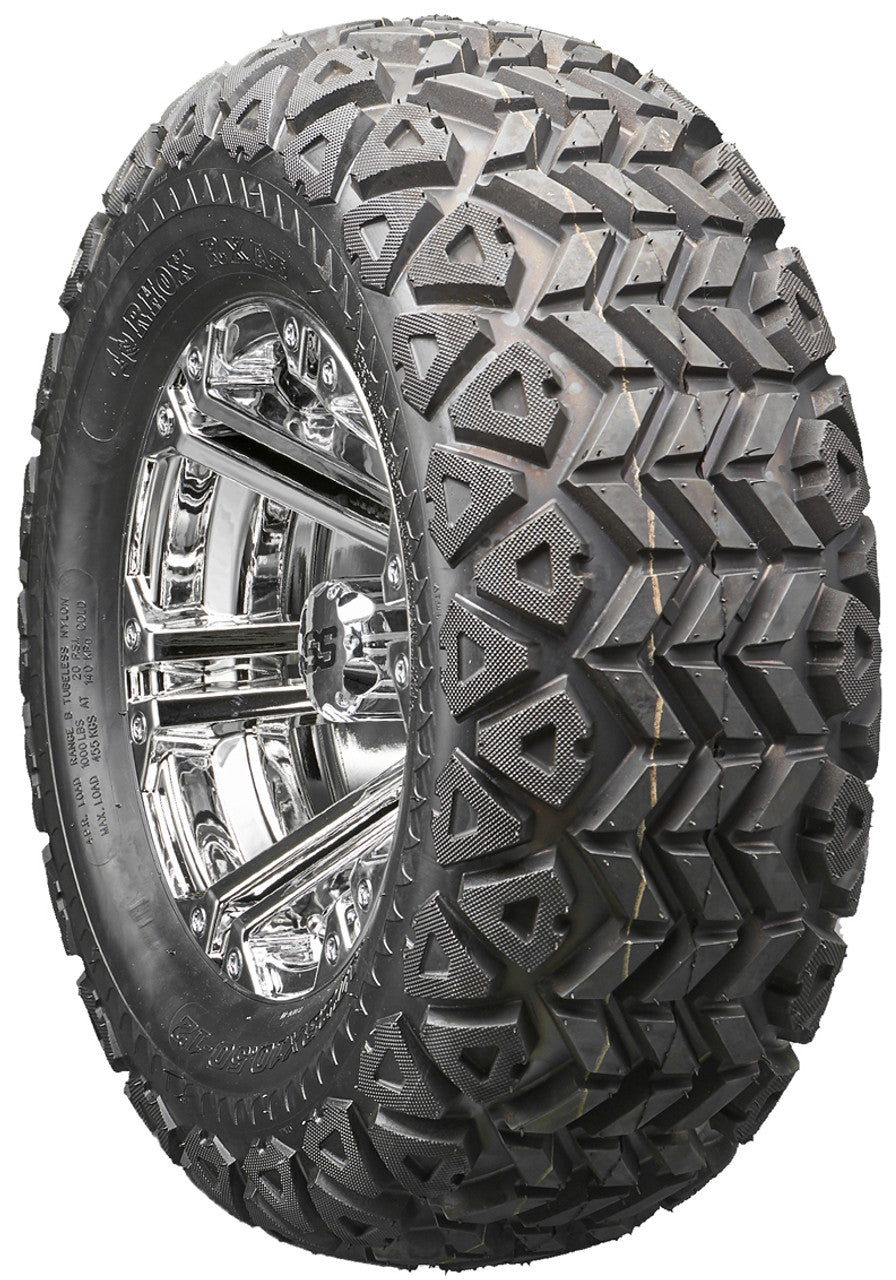 Golf Cart Wheels and Tires - RHOX RX332 Chrome 12" - All-Terrain