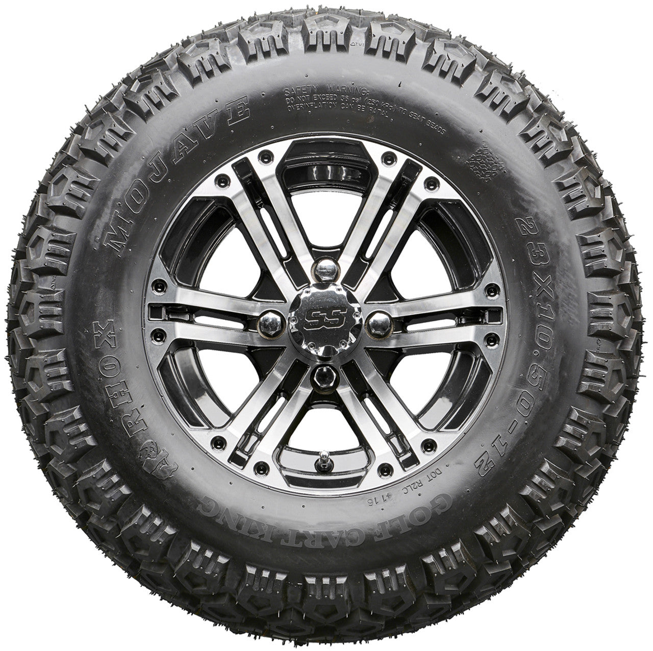 Golf Cart Wheels and Tires - RHOX RX333 Machined 12" - All-Terrain