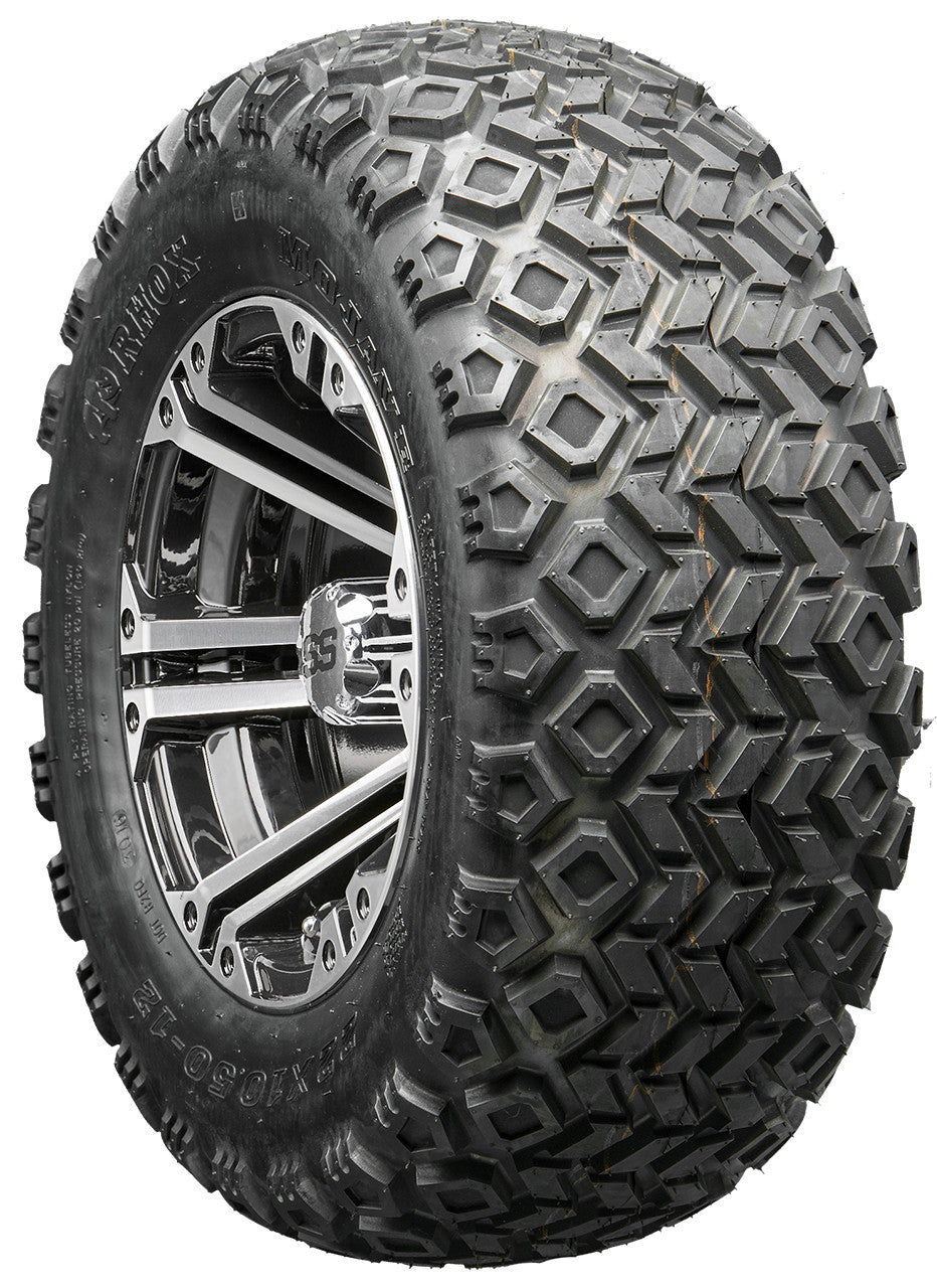 Golf Cart Wheels and Tires - RHOX RX333 Machined 12" - All-Terrain