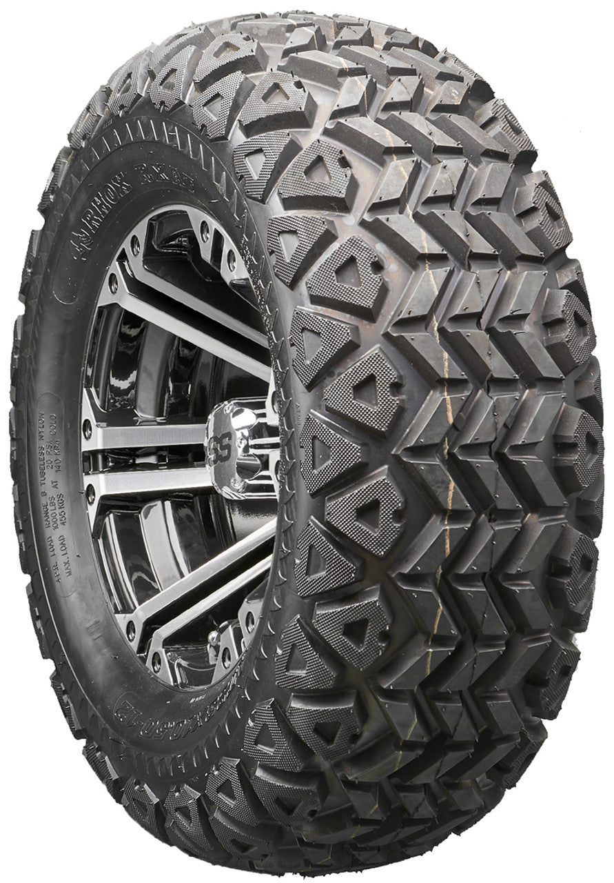 Golf Cart Wheels and Tires - RHOX RX333 Machined 12" - All-Terrain