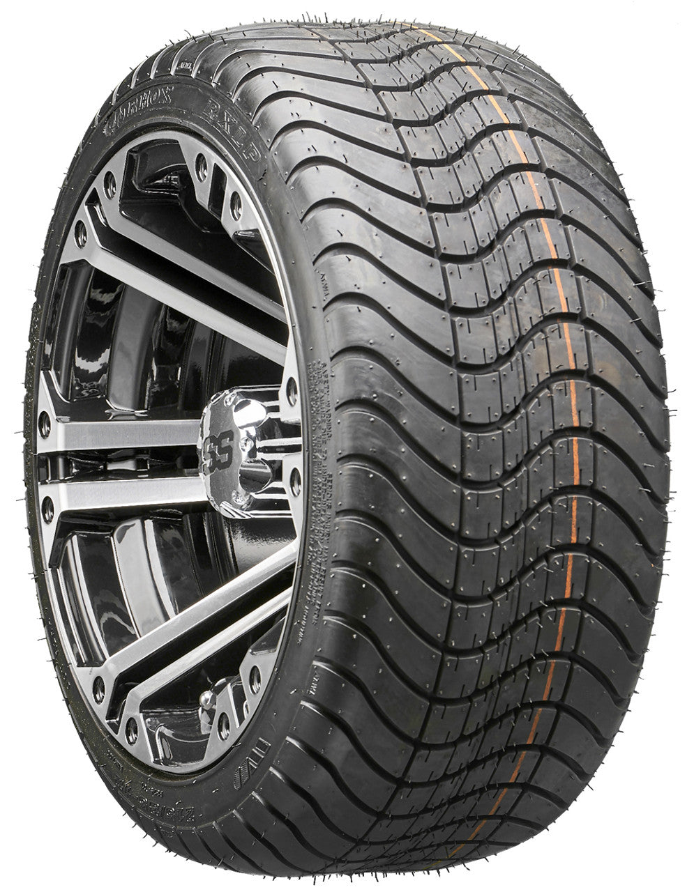 12" RHOX RX333 Machined Wheels and LowPro Tires Combo