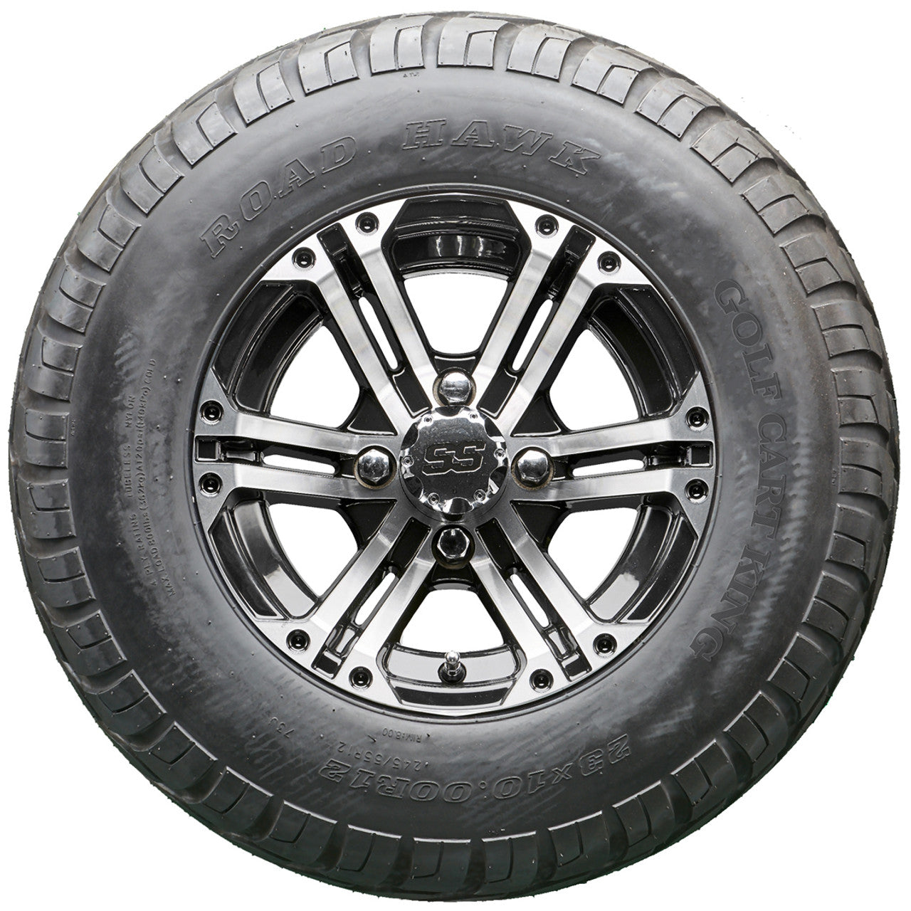 Golf Cart Wheels and Tires - RHOX RX333 Machined 12" - All-Terrain