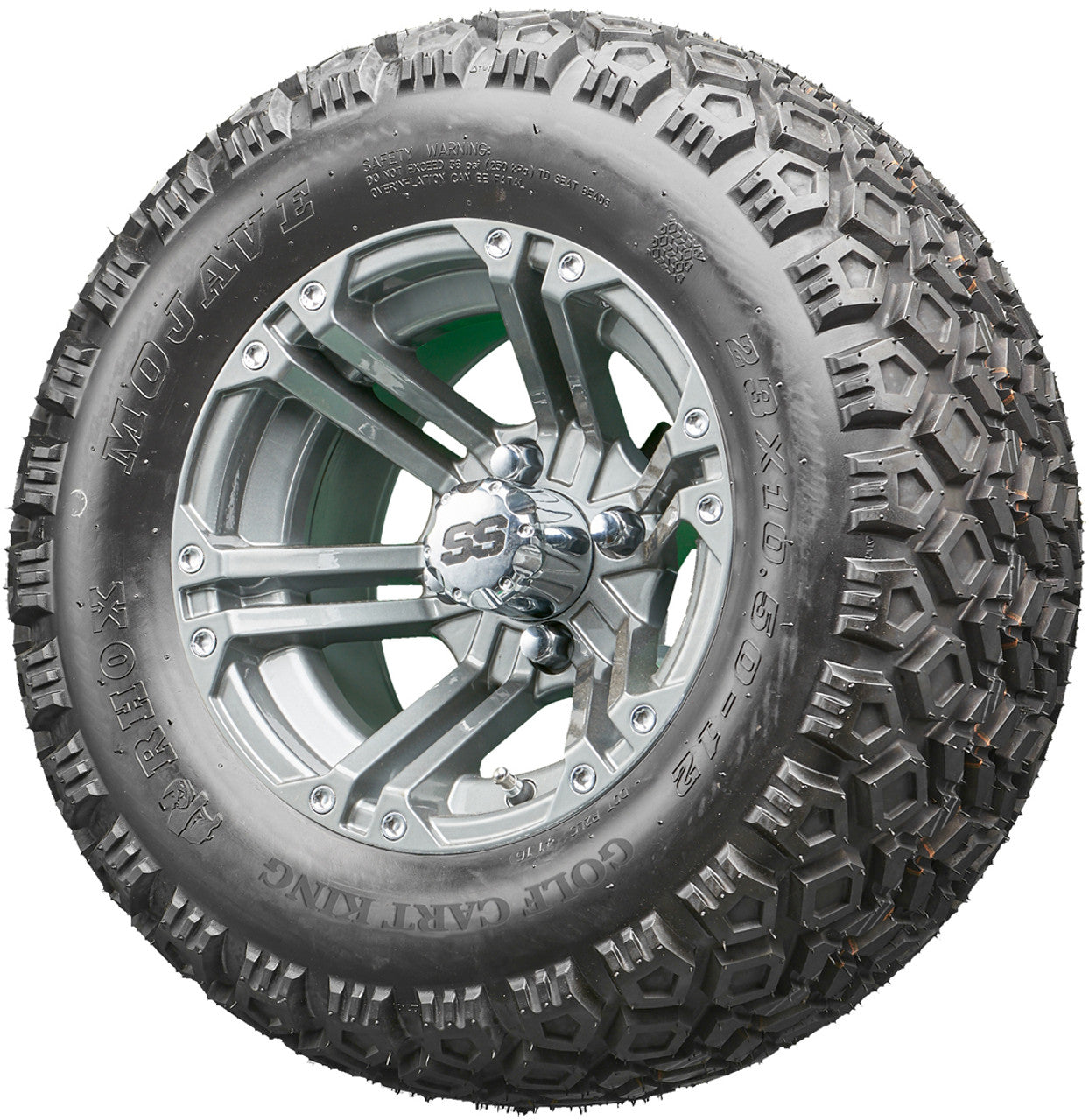Golf Cart Wheels and Tires - RHOX RX335 Gun Metal 12" - All-Terrain