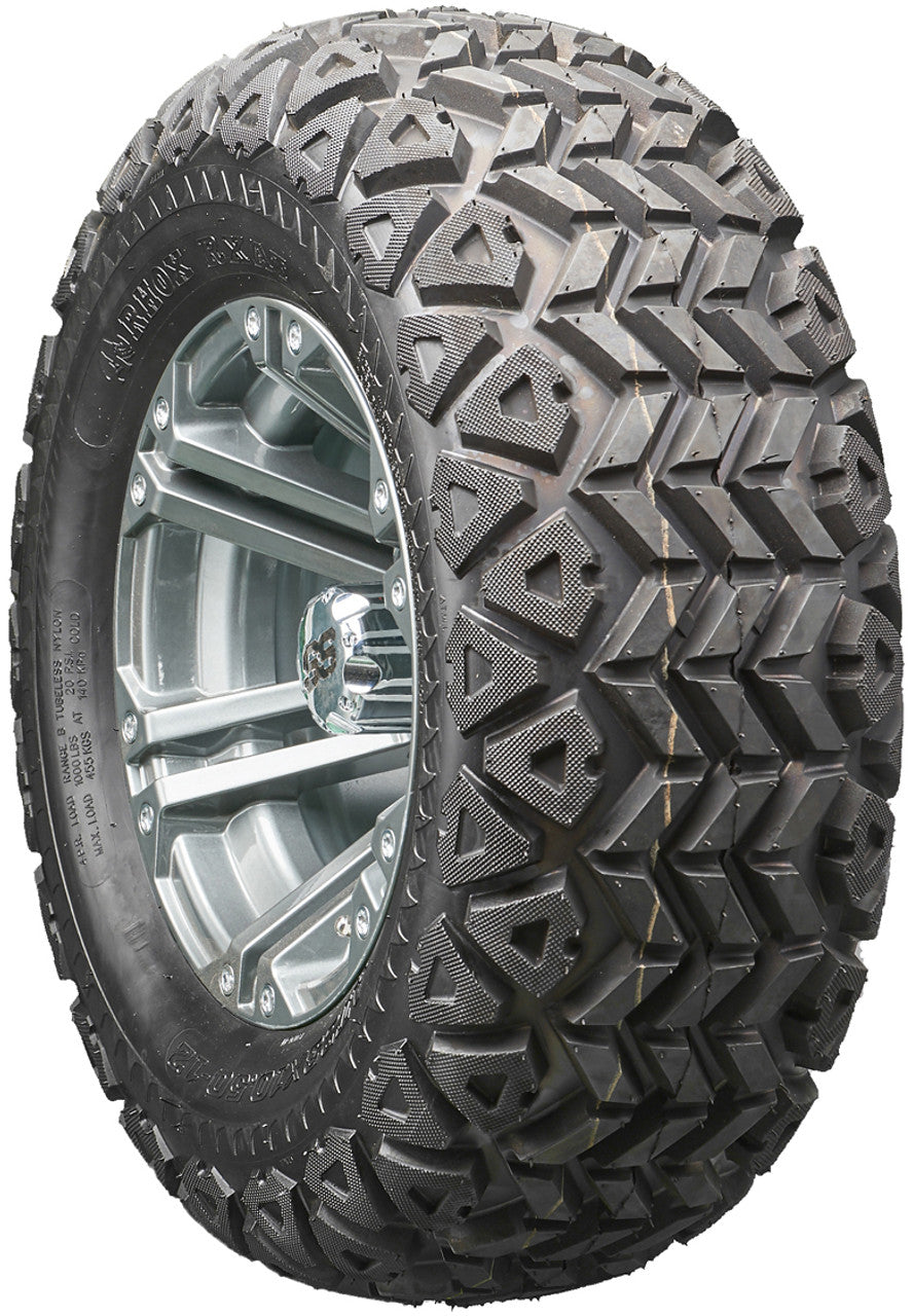 Golf Cart Wheels and Tires - RHOX RX335 Gun Metal 12" - All-Terrain