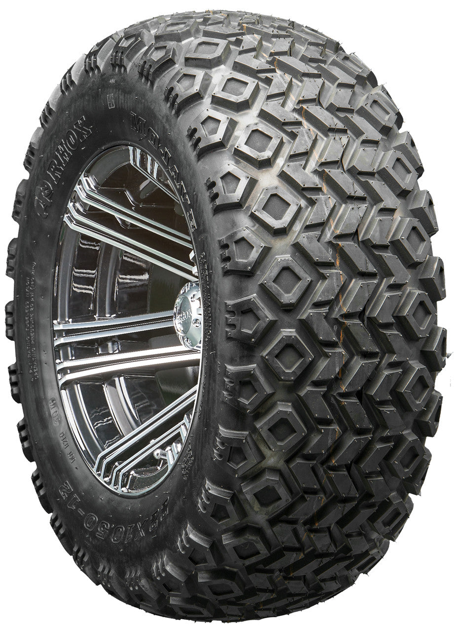 Golf Cart Wheels and Tires - RHOX RX360 Machined 12" - All-Terrain