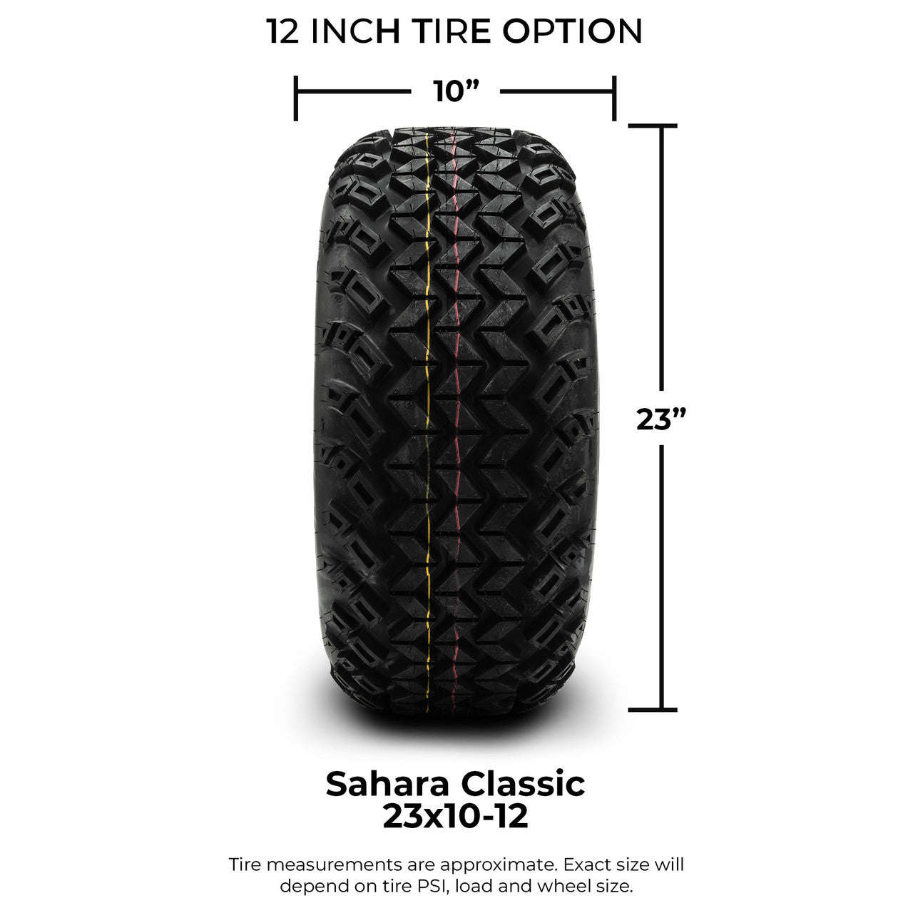 MODZ® 12" Vortex Glossy Black - Lifted Tires and Wheels Combo