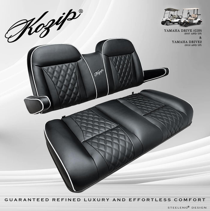 KOZIP Cushion Set Front Seat for Yamaha Drive/Drive2 – Black SCYM07 –