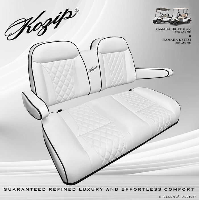 KOZIP Cushion Set Front Seat for Yamaha Drive/Drive2 – White SCYM08 –