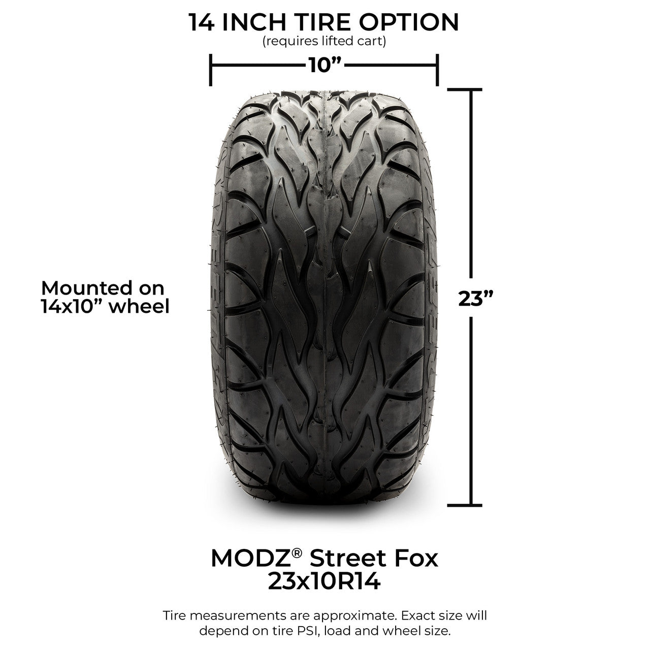 MODZ® 14x10" Assassin Brushed Gunmetal with Ball Mill - Lifted Tires and Wheels Combo