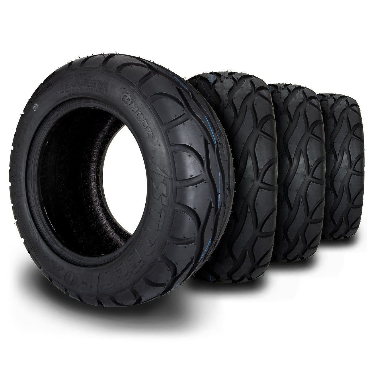 MODZ® Street Fox 245/50-R12 Radial Golf Cart Tires Set of 4