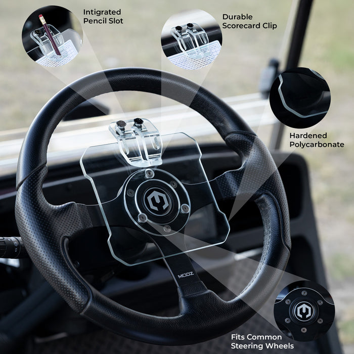 MODZ® Golf Cart Steering Wheel Scorecard Holder
