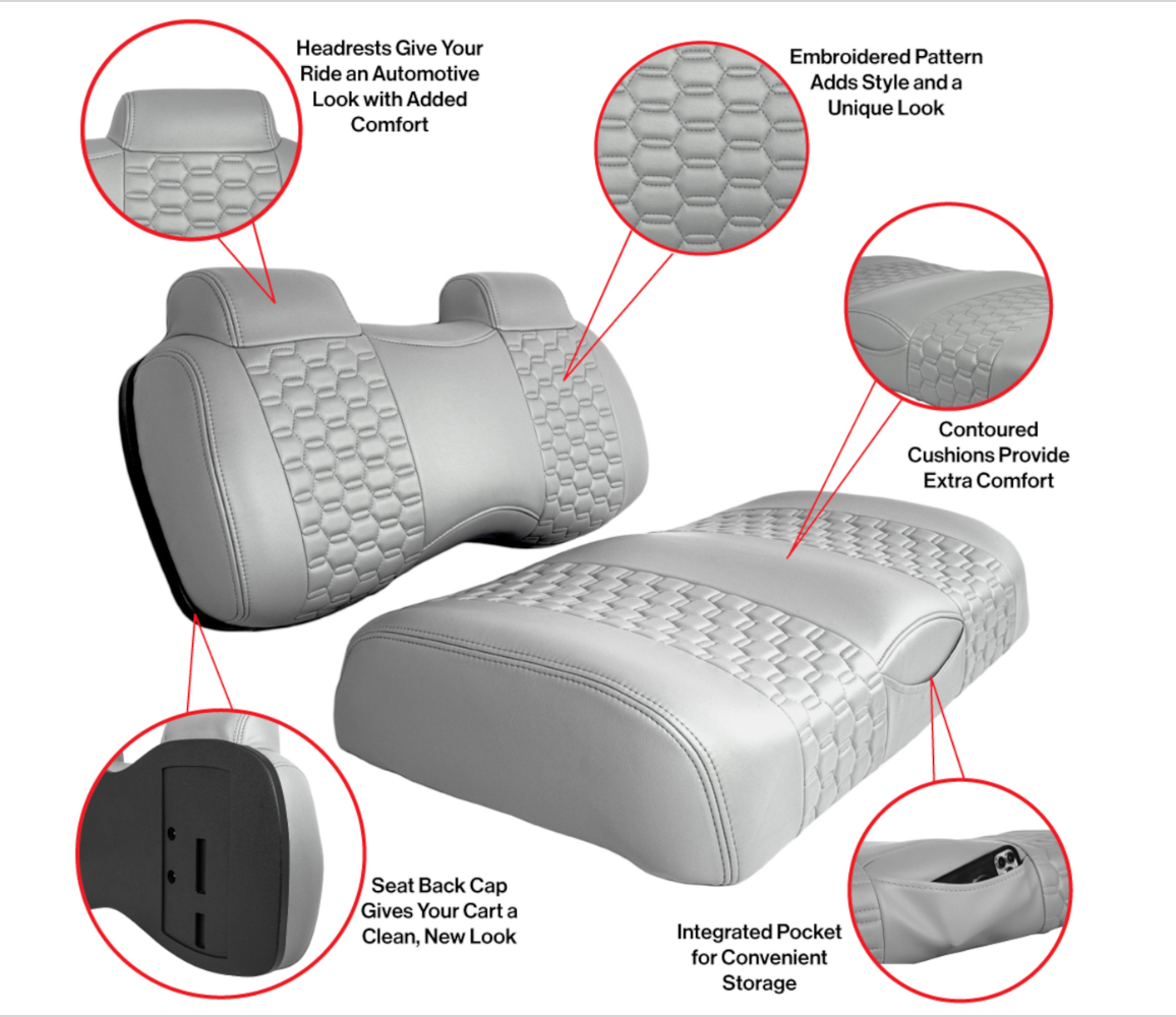 MadJax® Colorado Seats for Yamaha G29/Drive/Drive2 - Light Graphite