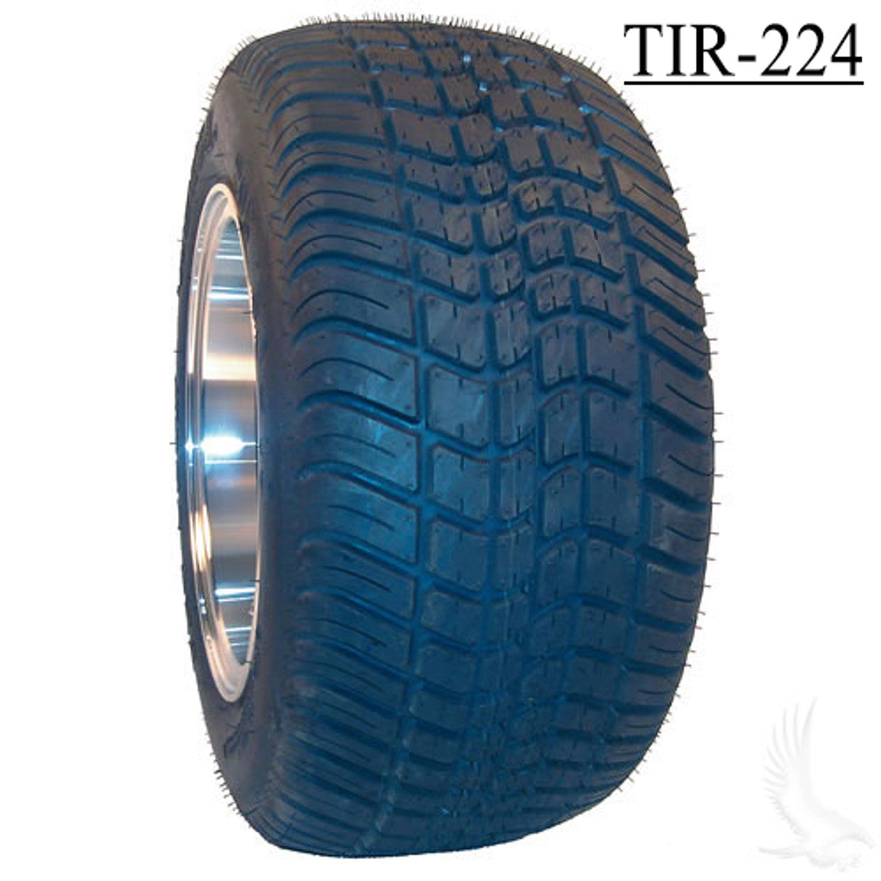 RHOX 10" Phoenix Machined Green Wheels with Street Low Profile Tire Options Combo