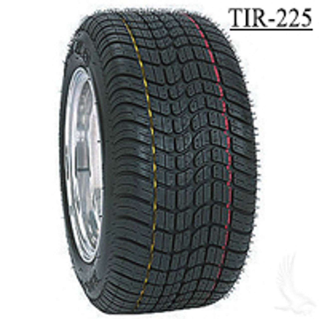 RHOX 10" Phoenix Machined Gold Wheels with Street Low Profile Tire Options Combo