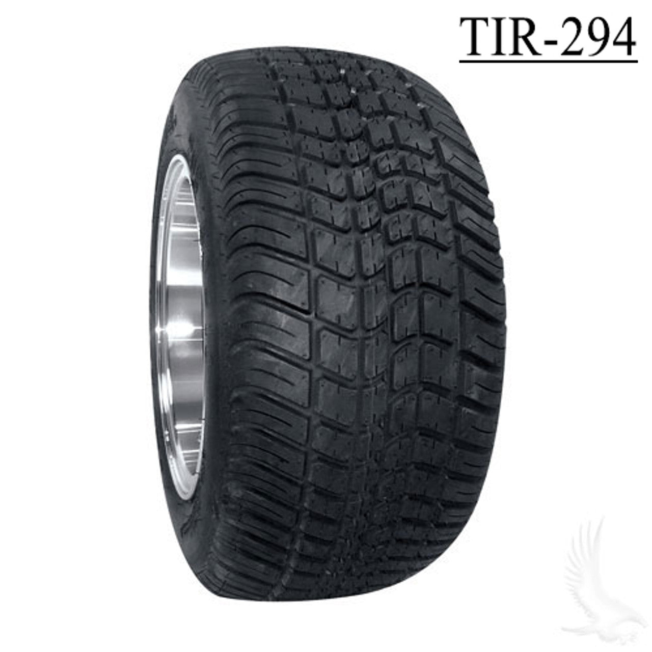 RHOX 10" Phoenix Machined Green Wheels with Street Low Profile Tire Options Combo