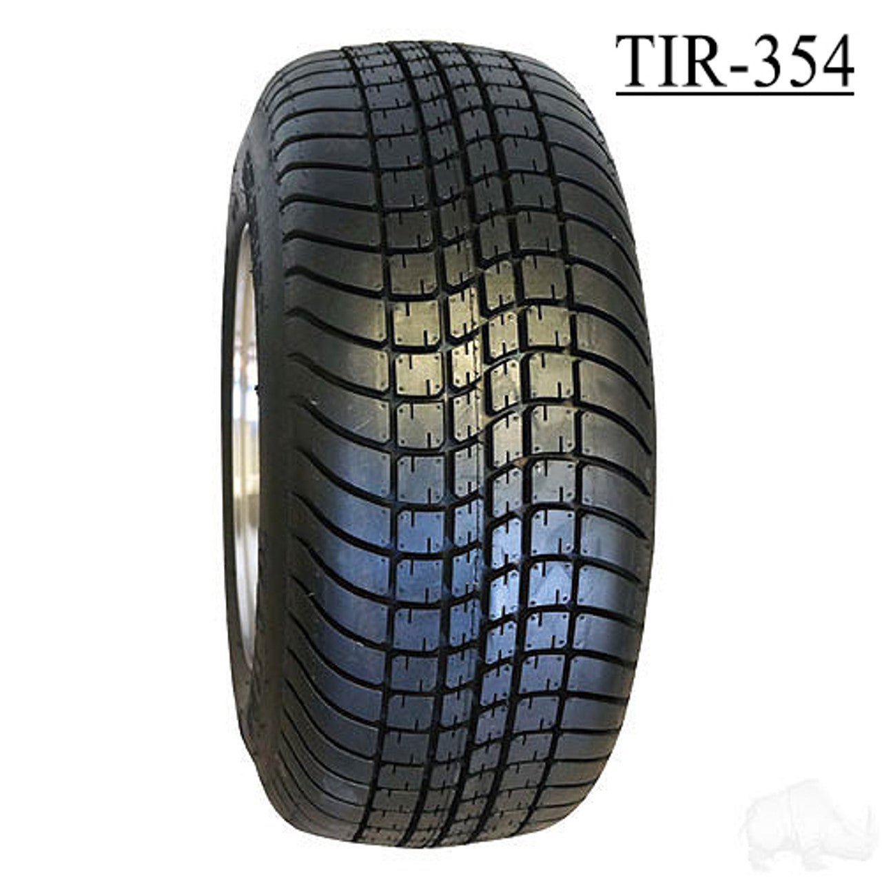 RHOX 10" Steel White Centered Wheels with Street Low Profile Tire Options Combo