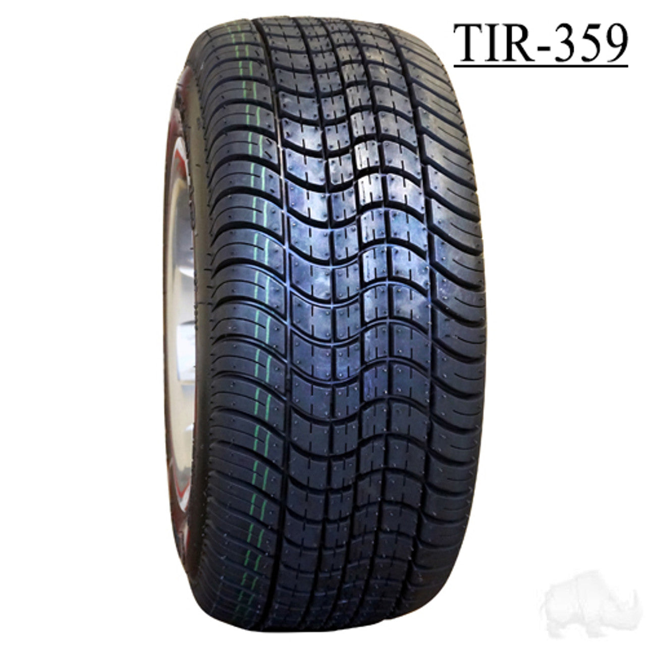 RHOX 10" Phoenix Machined Blue Wheels with Street Low Profile Tire Options Combo