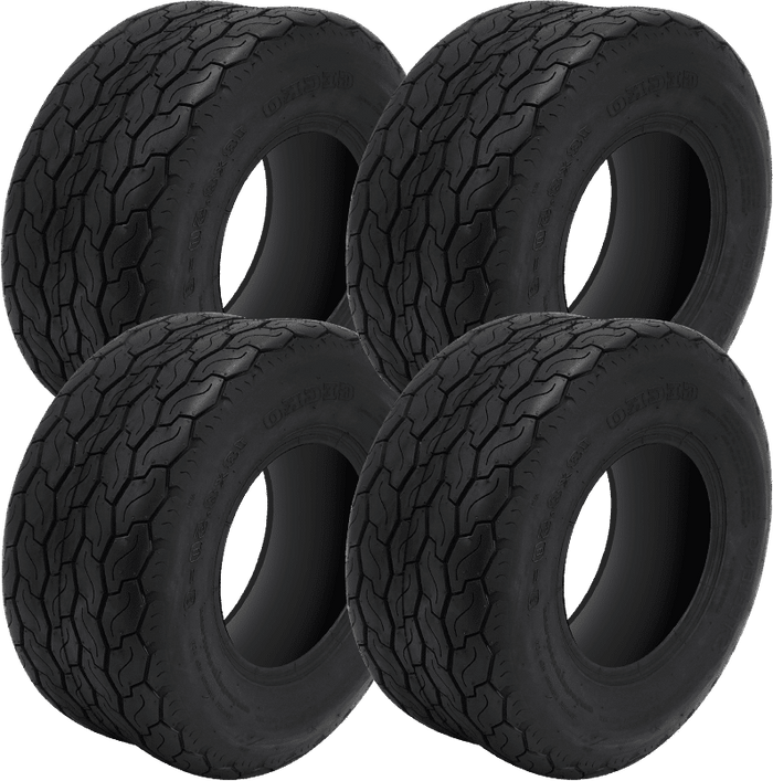 BNDL-TR1001 – STEELENG 18"x8.5"-10" (205/50-10) GECKO Street Tire (SET of 4)