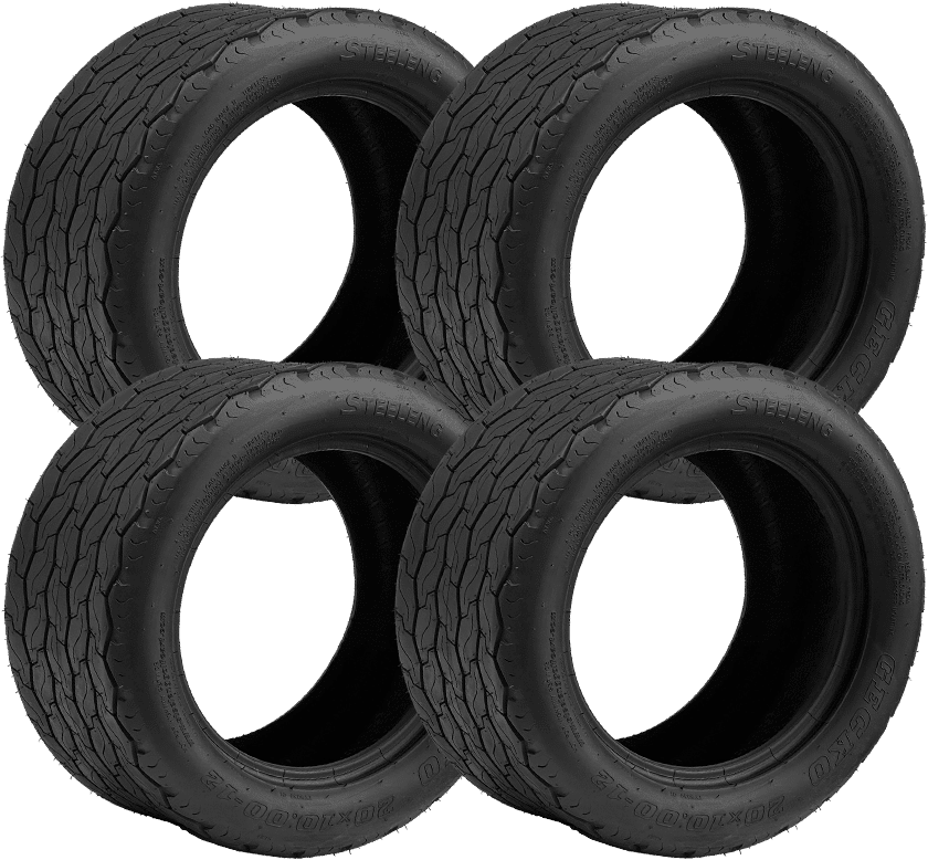 BNDL-TR1201 – STEELENG 20"x10"-12" GECKO Street Tire (SET OF 4)