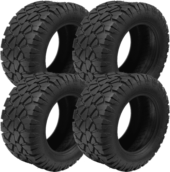 BNDL-TR1203 – STEELENG 22"x10.5"-12" STINGER Hybrid Tire DOT approved (SET OF 4)