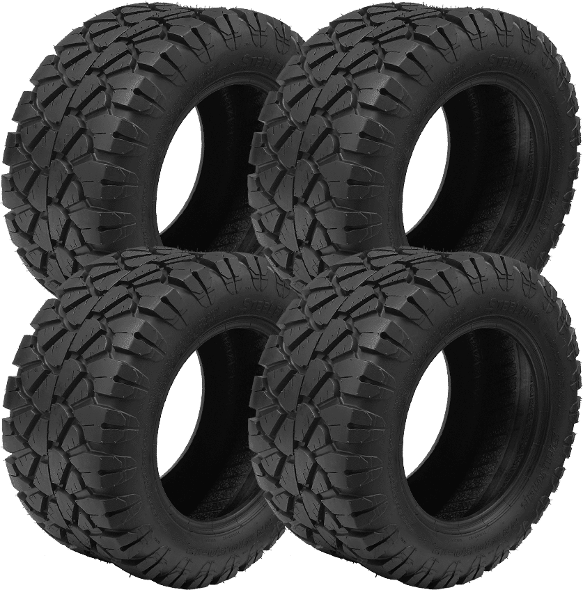 BNDL-TR1203 – STEELENG 22"x10.5"-12" STINGER Hybrid Tire DOT approved (SET OF 4)