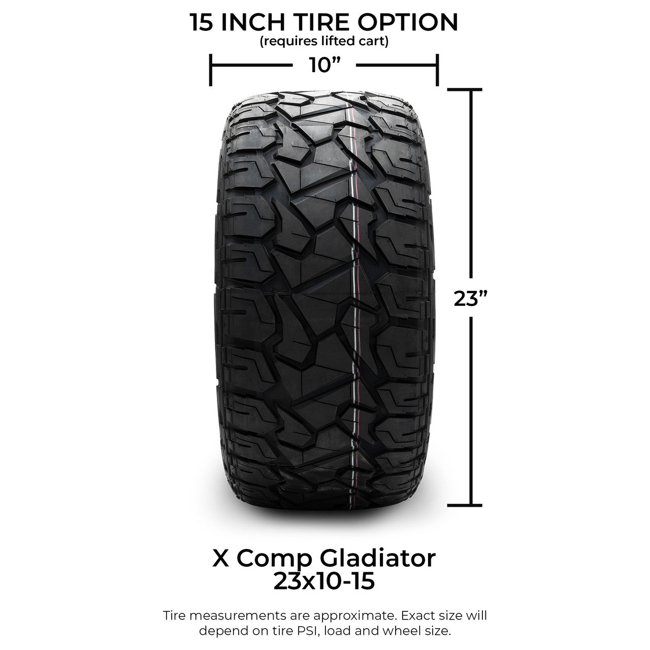 MODZ® 15" Chaos Machined Black - Lifted Tires and Wheels Combo