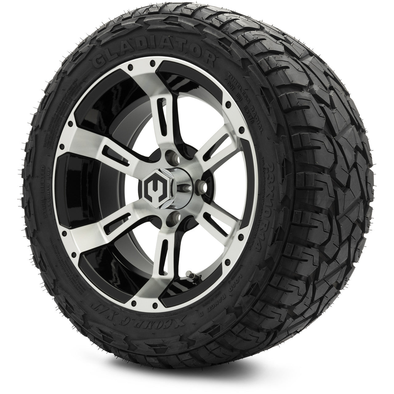 MODZ® 14" Ambush Machined Black - Lifted Tires and Wheels Combo