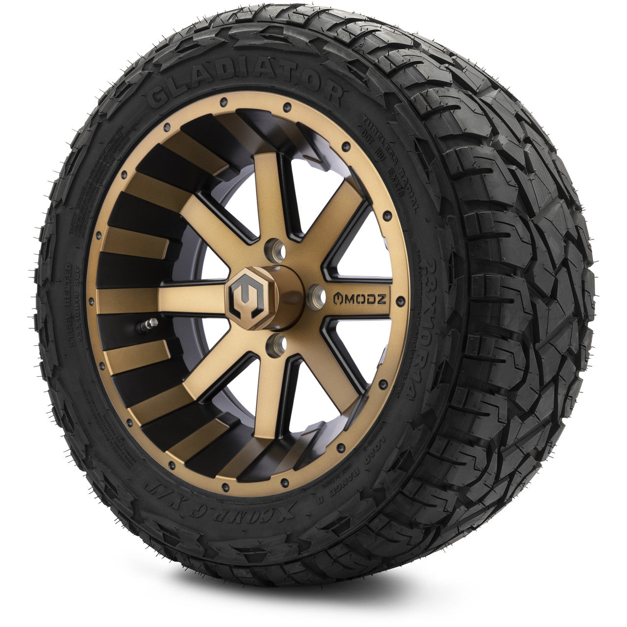 MODZ® 14" Assault Matte Bronze - Lifted Tires and Wheels Combo