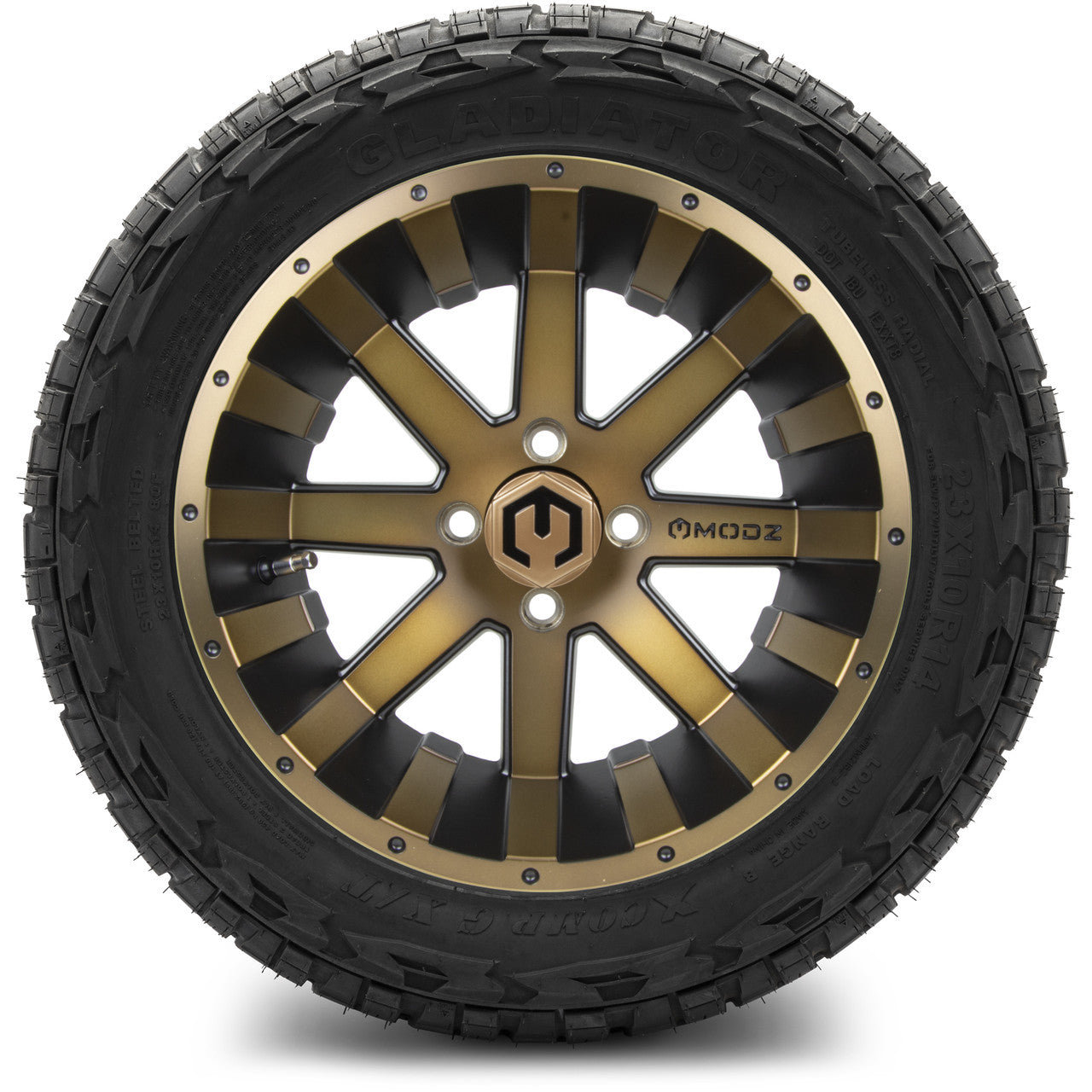 MODZ® 14" Assault Matte Bronze - Lifted Tires and Wheels Combo